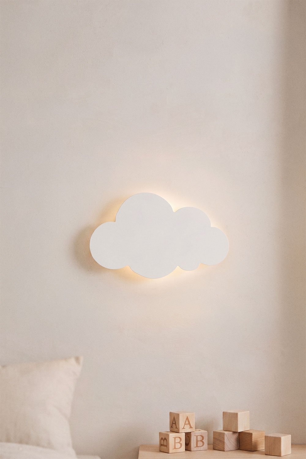 LED wall light in iron Cludy Kids, gallery image 1