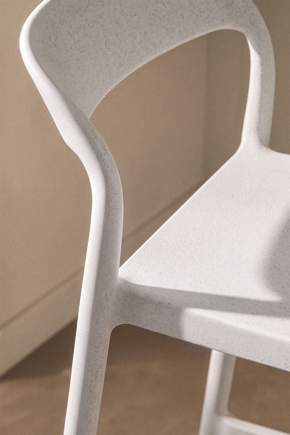 Stackable high stool in polypropylene Brenza, gallery image 2