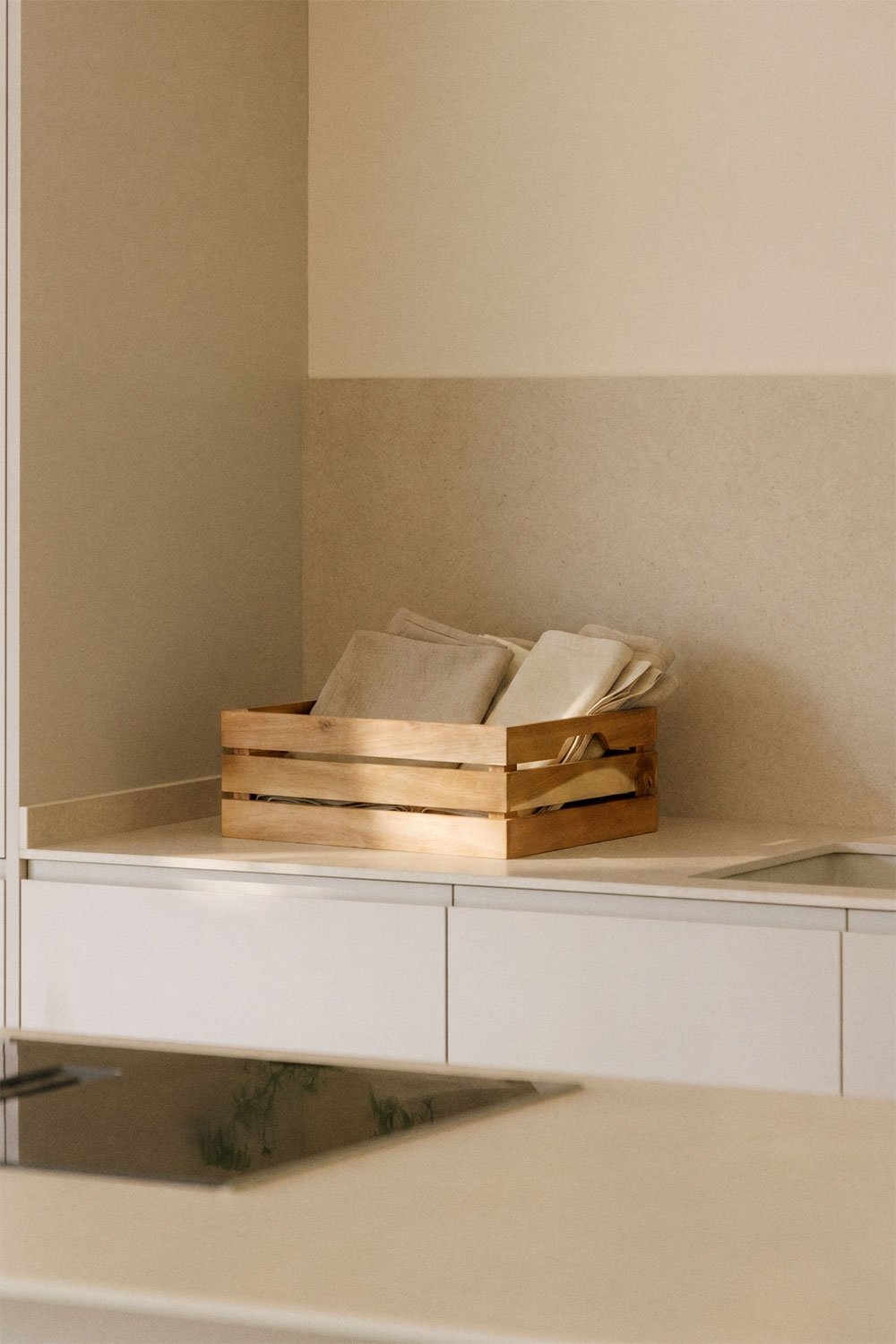 Patxi rubberwood storage box, gallery image 1