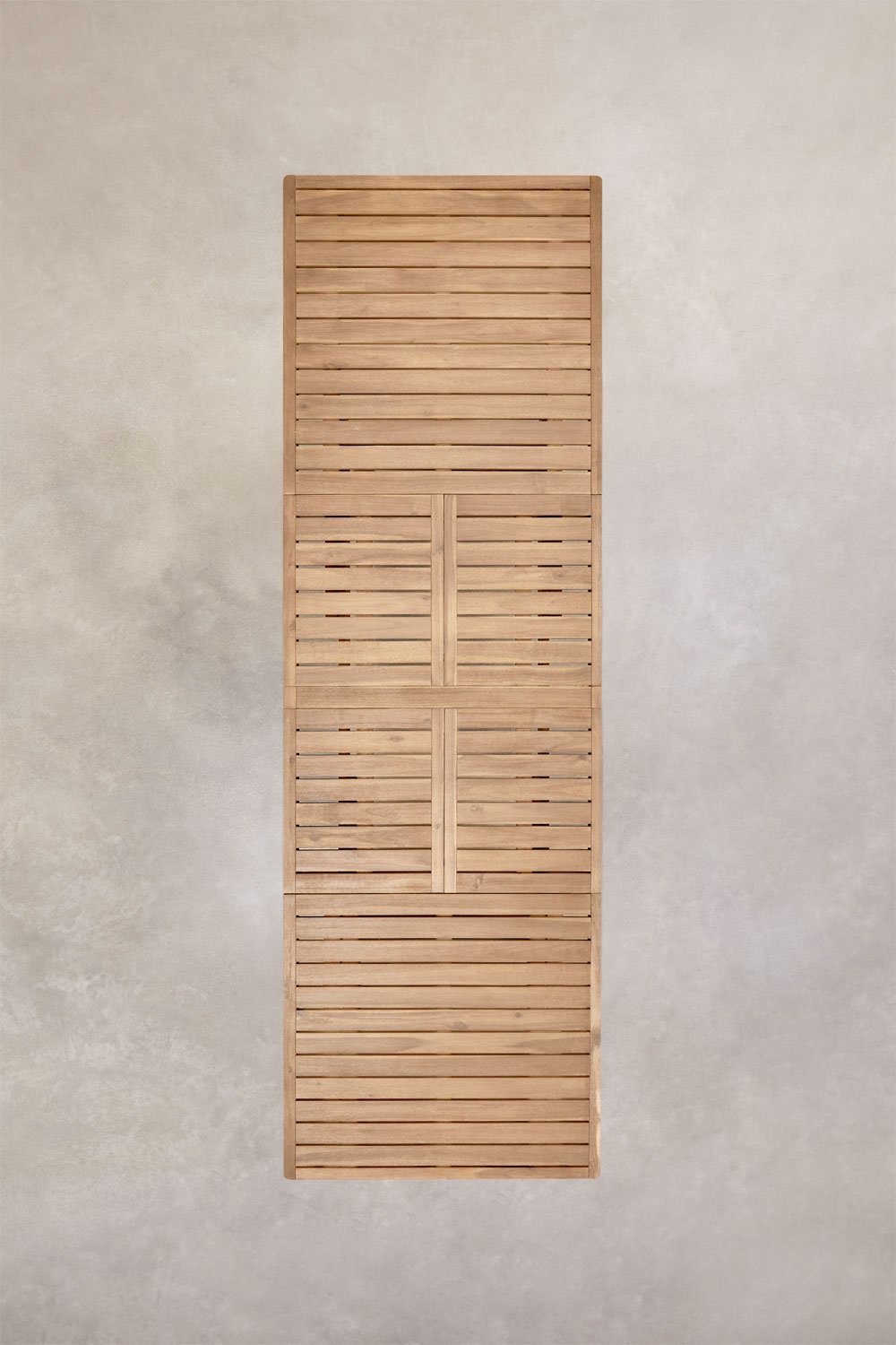 Rectangular garden table 200-260-320x100 cm extendable rustic acacia wood Dubai, gallery image 10