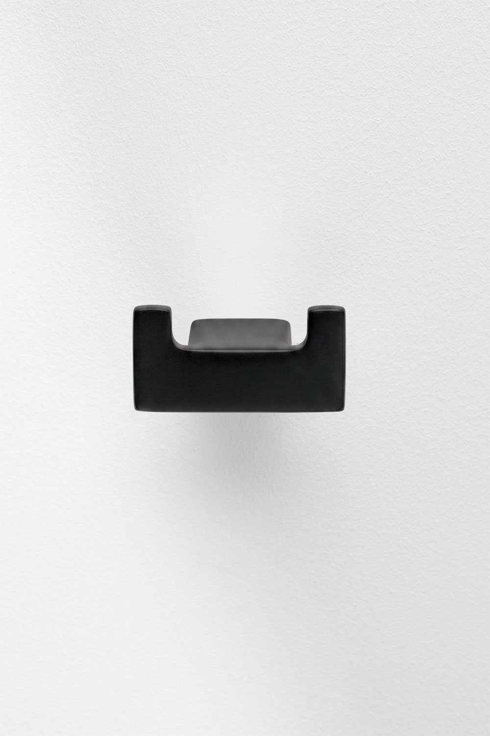 Bathroom robe hook in stainless steel and matt black Olvam, gallery image 4