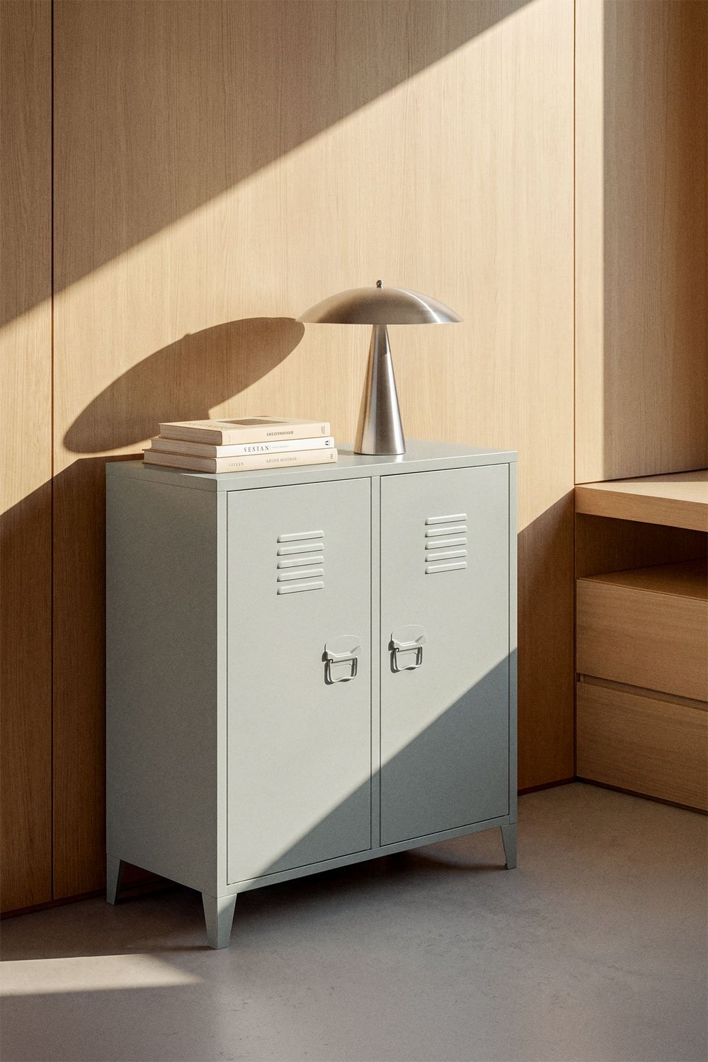 Pohpli 80x40 cm steel 2-door locker sideboard, gallery image 1