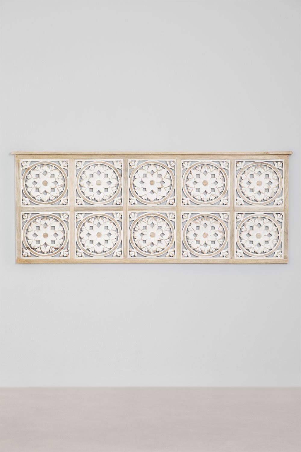 Light mango wood headboard for 200 cm bed Ardel, gallery image 3