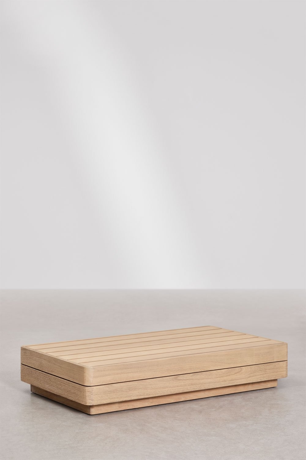 Rectangular 130x75 cm Acacia Wood Verona Garden Coffee Table, gallery image 3