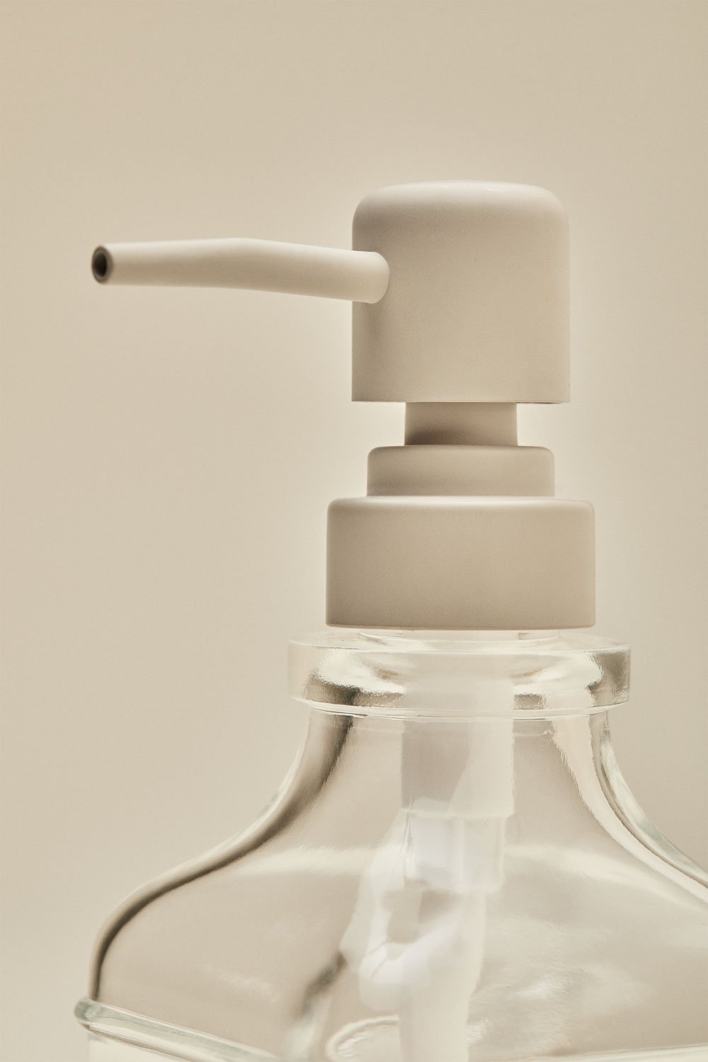 Darcei double kitchen soap dispenser in iron and glass, gallery image 6
