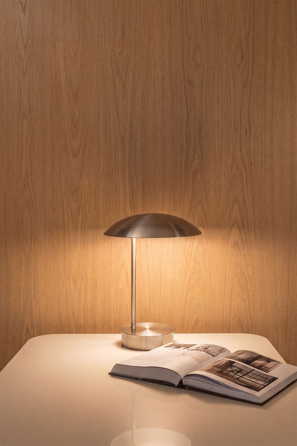 Wireless LED table lamp in iron Prismela, gallery image 2