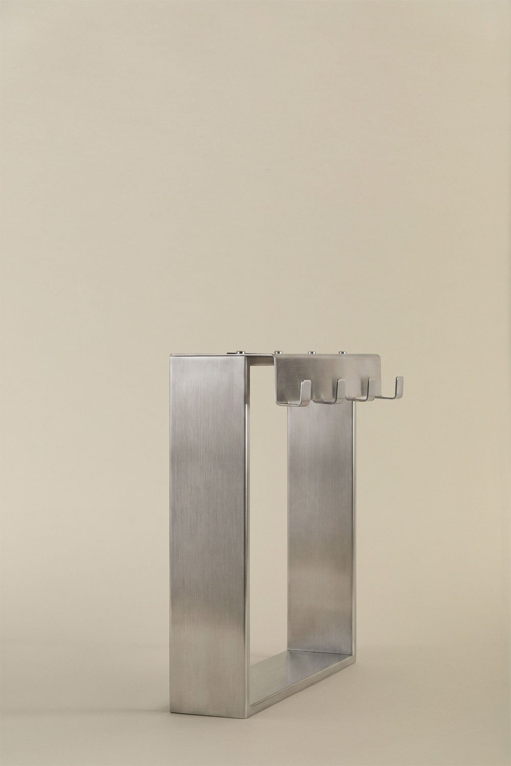 Hanging shower screen shelf in brushed grey stainless steel Elaria, gallery image 5
