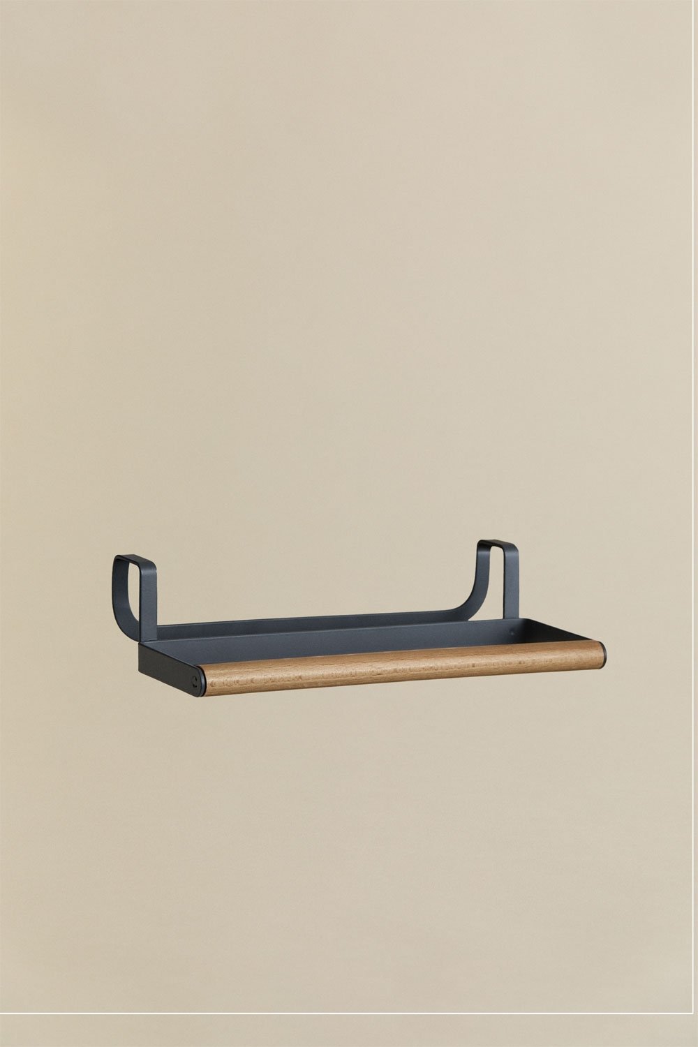 Celine kitchen towel holder in iron and rubberwood, gallery image 3