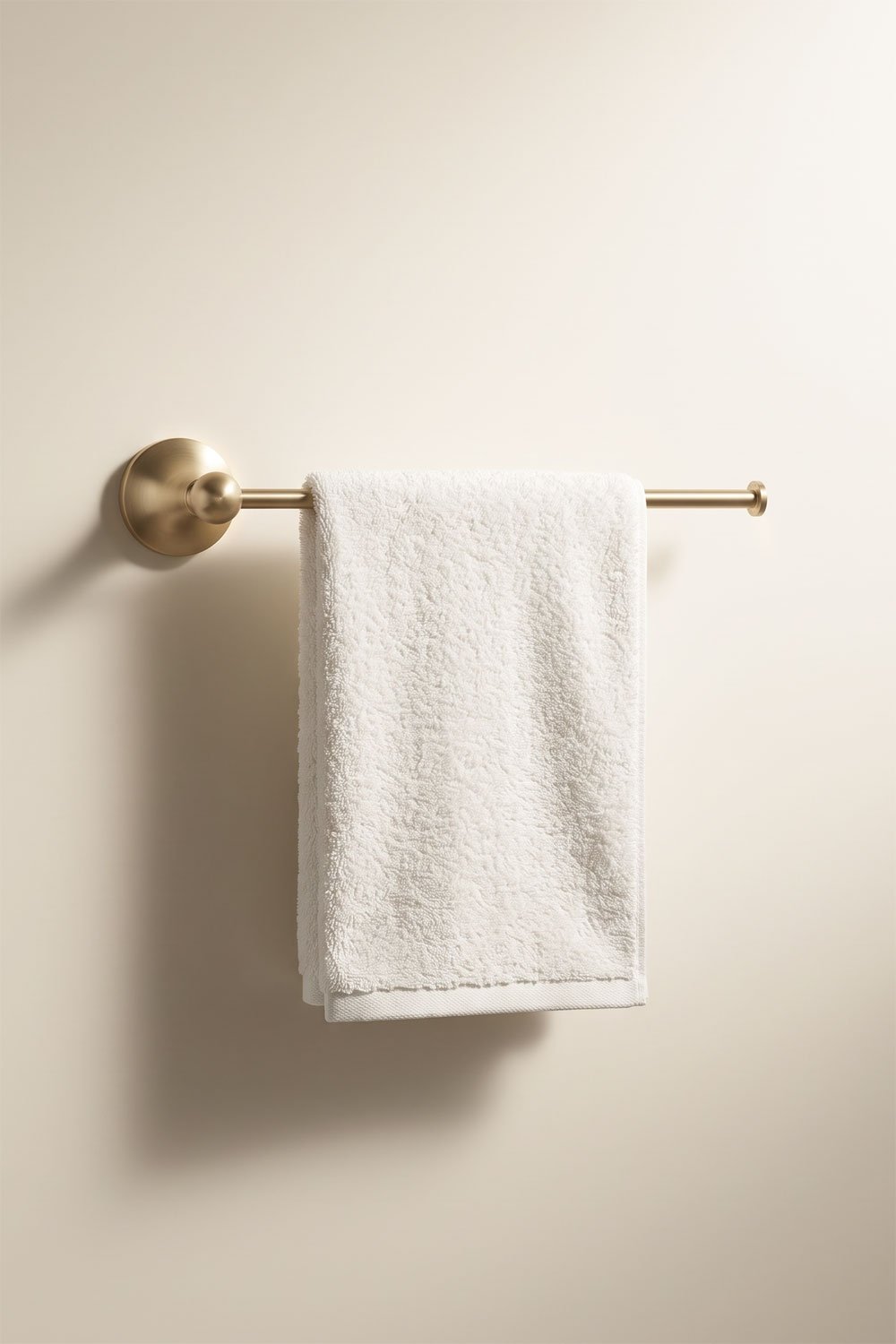 Wall-mounted towel rack with bar ↔︎25 cm for bathroom in stainless steel Alejandra, gallery image 1