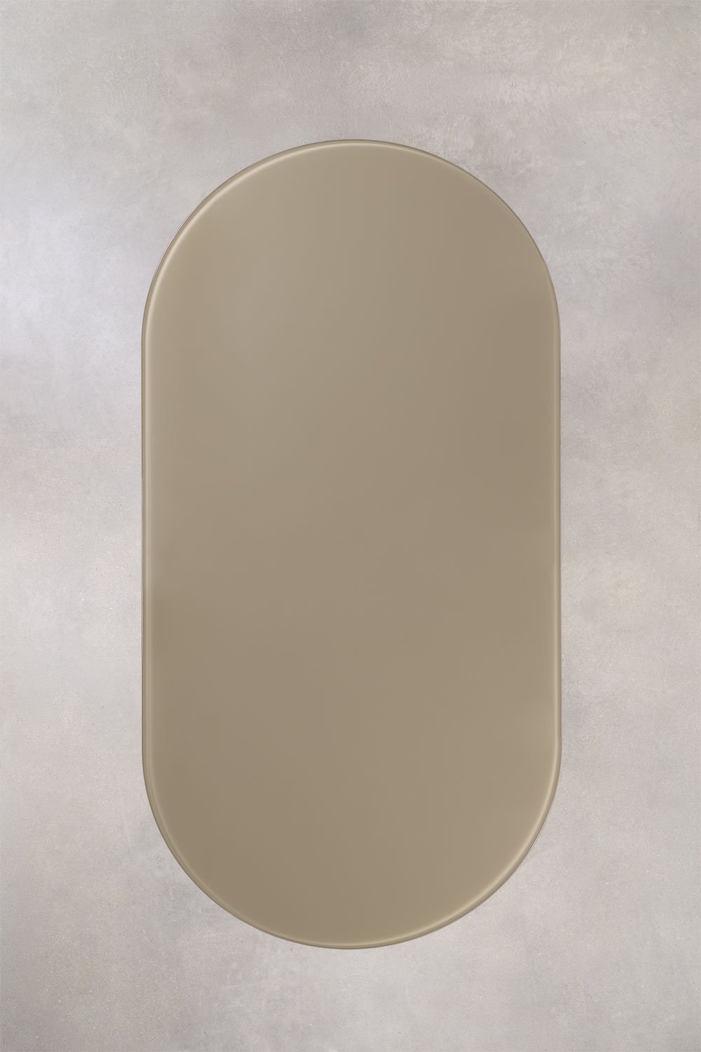 Oval dining table 220x110 cm in tempered glass and MDF Asgri, gallery image 8