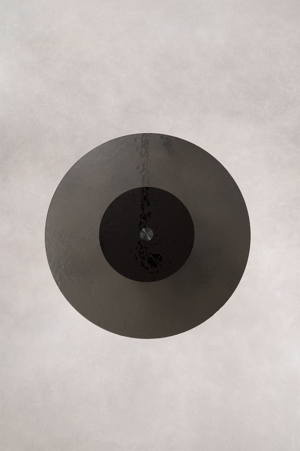 Round dining table Ø120 cm in tempered glass and MDF Asgri, gallery image 7