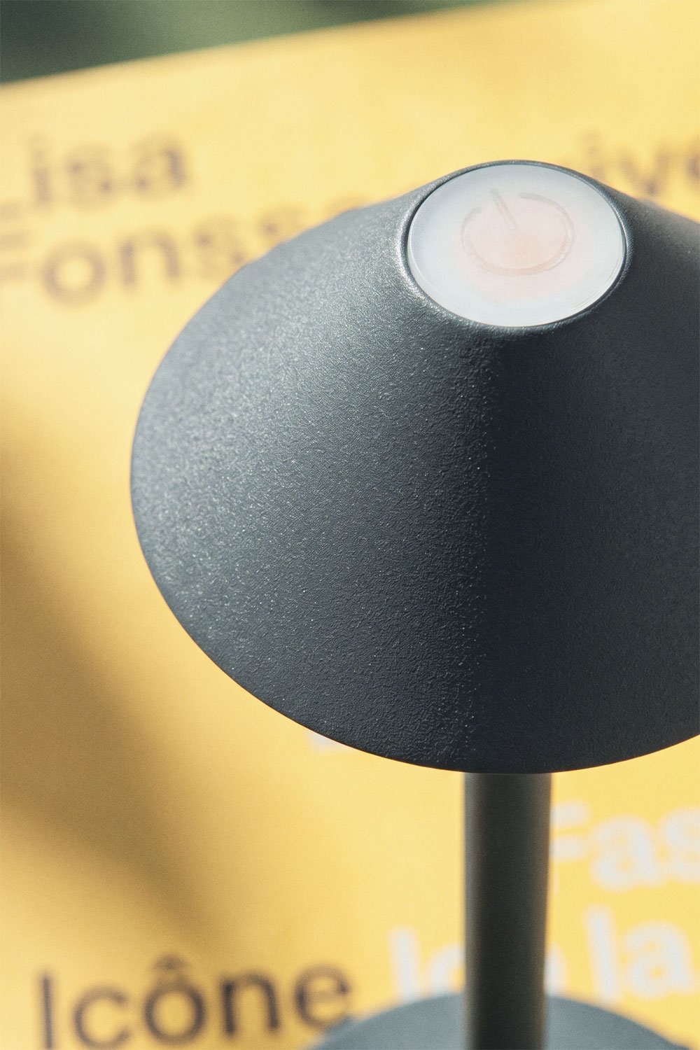 Emilija wireless LED outdoor iron table lamp, gallery image 2