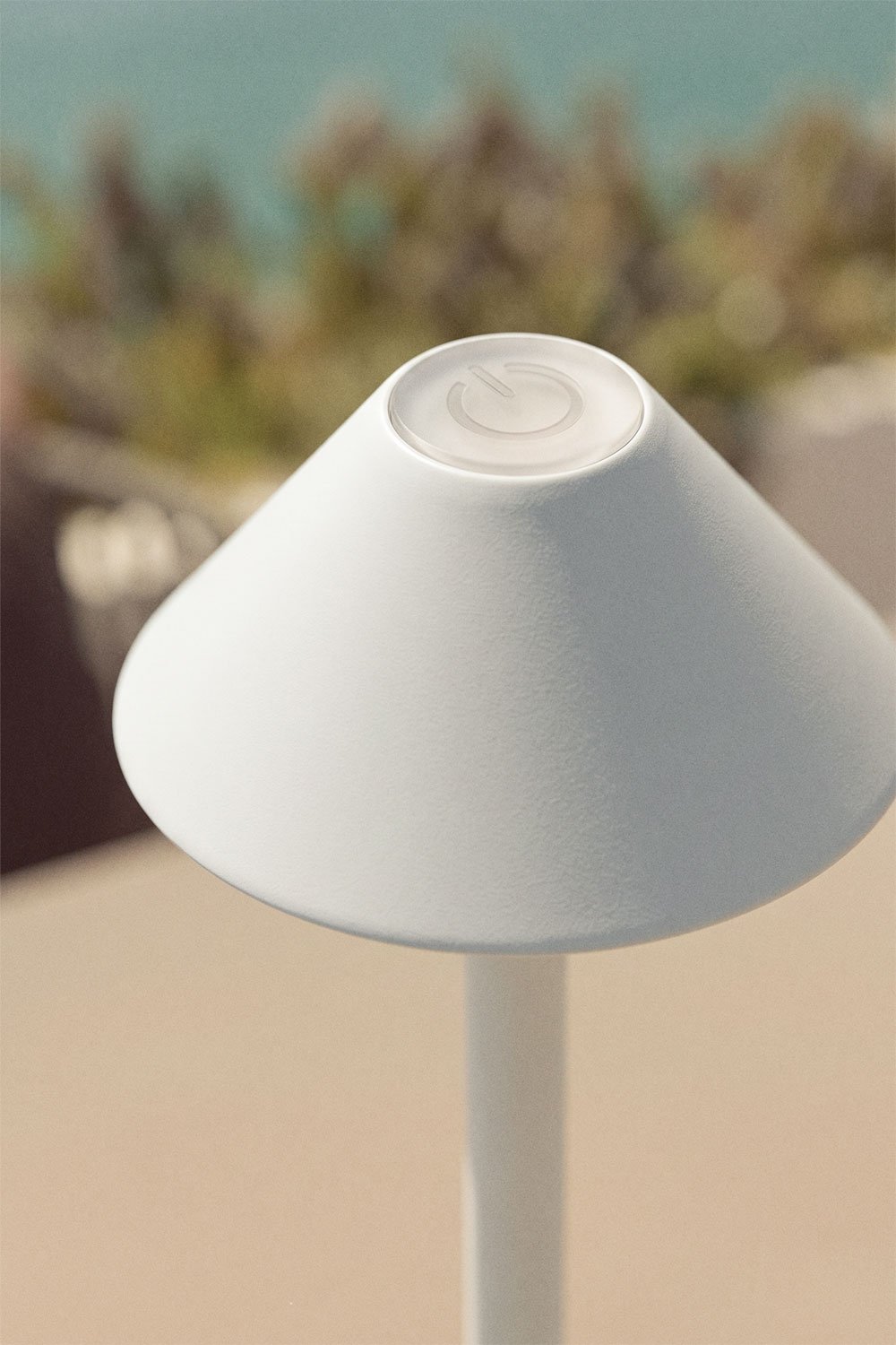 Emilija wireless LED outdoor iron table lamp, gallery image 2