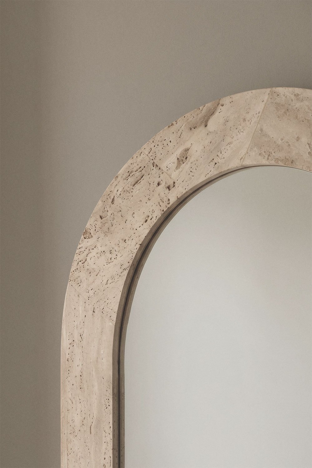 Alune natural stone wall mirror, gallery image 2