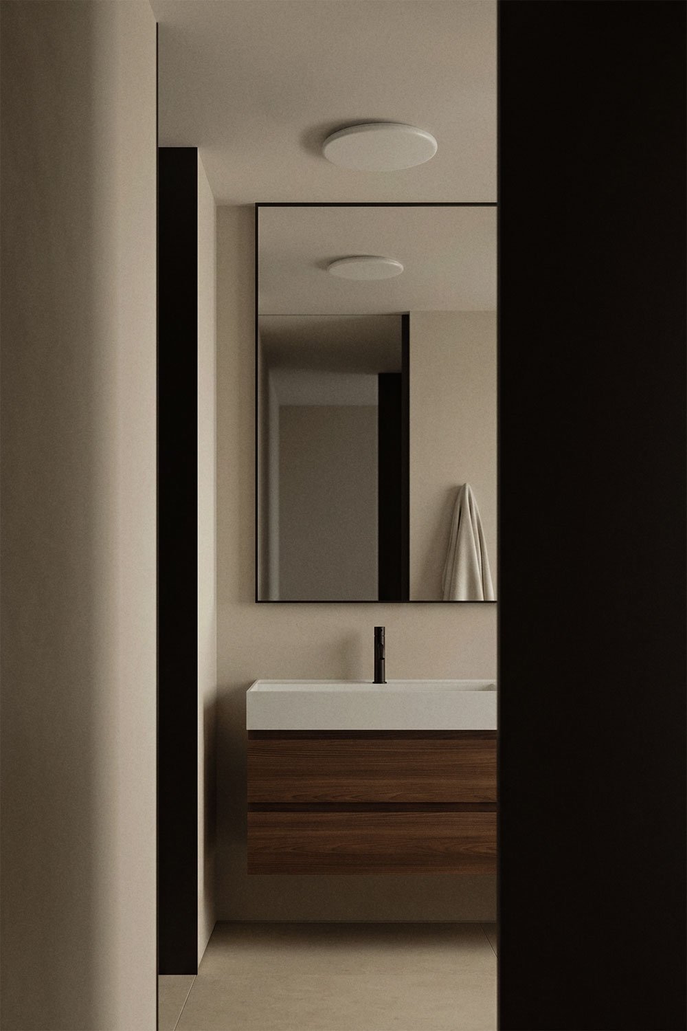 Tadeu LED bathroom ceiling light, gallery image 1