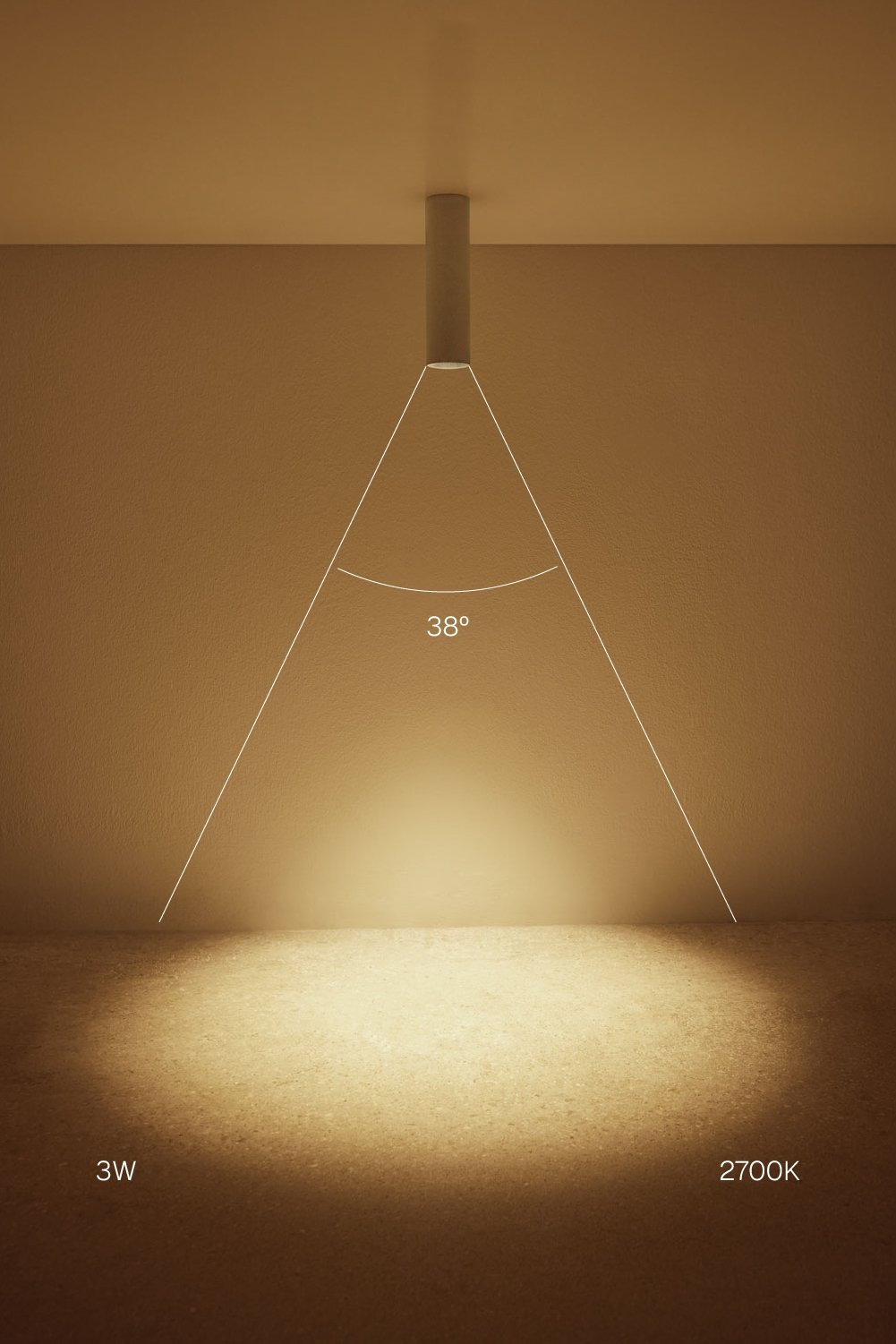 Round Ø4 cm surface-mounted LED ceiling light in aluminum Orelva, imagen de galeria 2
