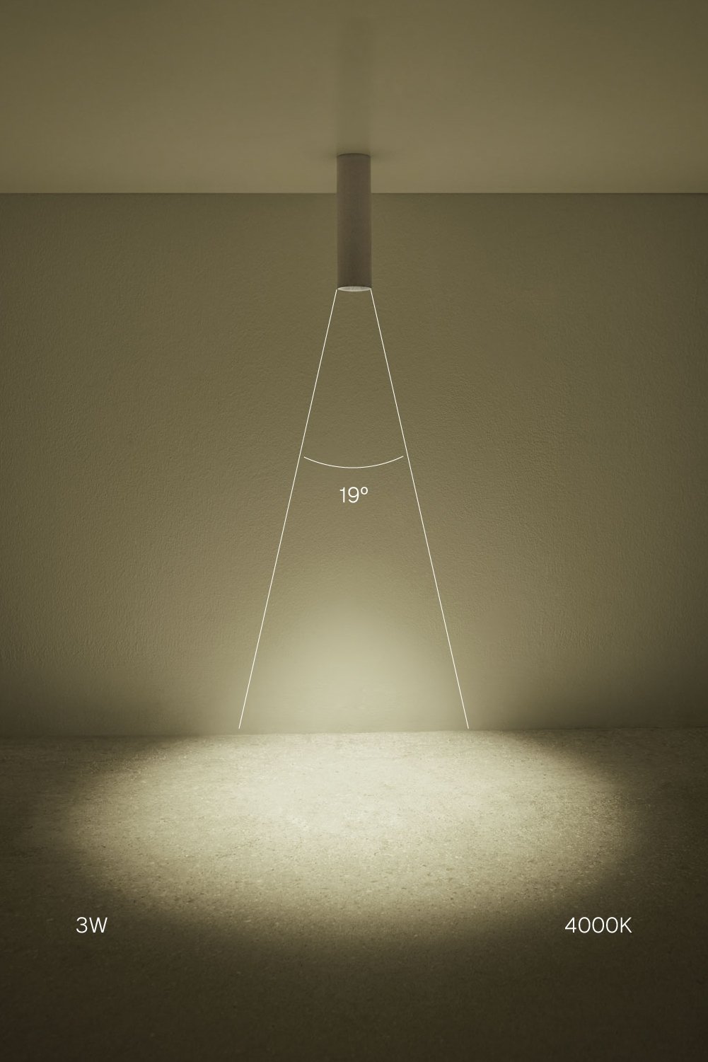 Round Ø4 cm surface-mounted LED ceiling light in aluminum Orelva, imagen de galeria 2