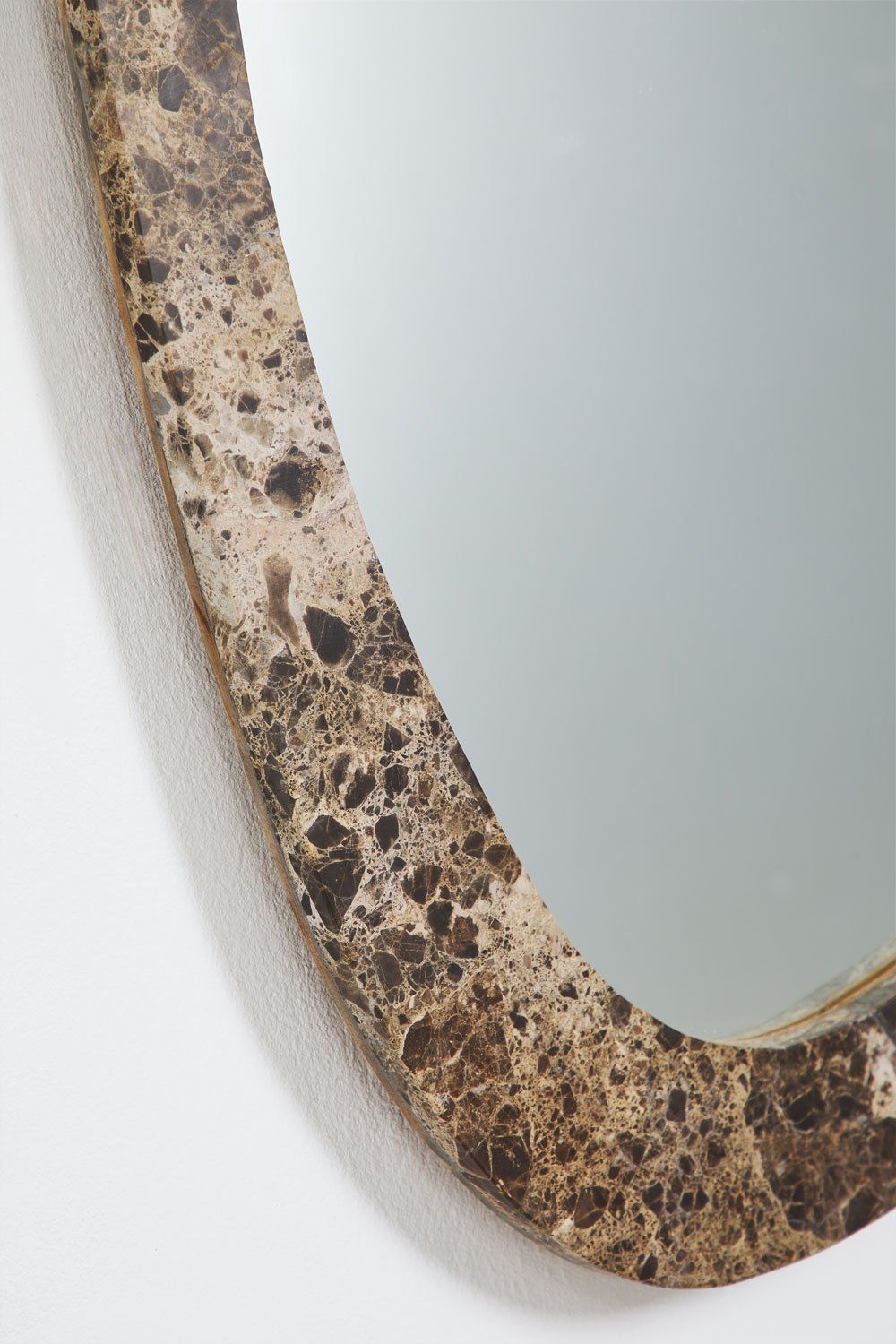 Irregular wall mirror in natural stone Urkiz, gallery image 6