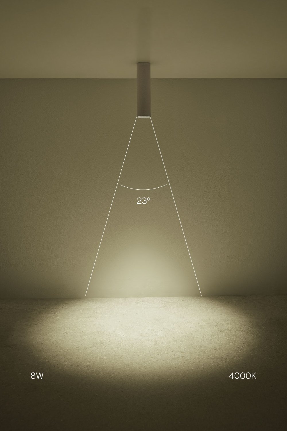 Round Ø7.2 cm surface-mounted LED ceiling light in Orelva aluminum, imagen de galeria 2