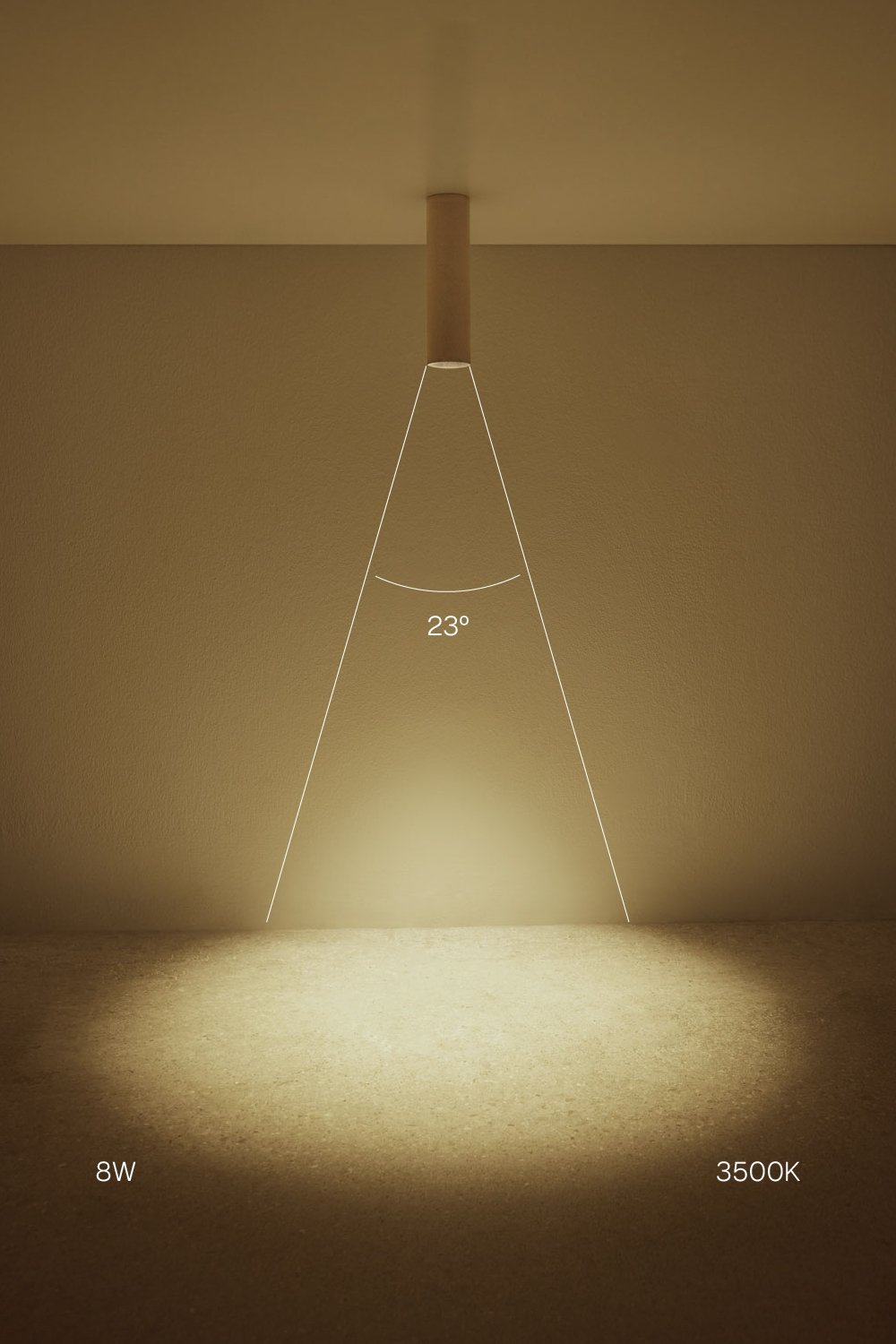 Round Ø7.2 cm surface-mounted LED ceiling light in Orelva aluminum, imagen de galeria 2