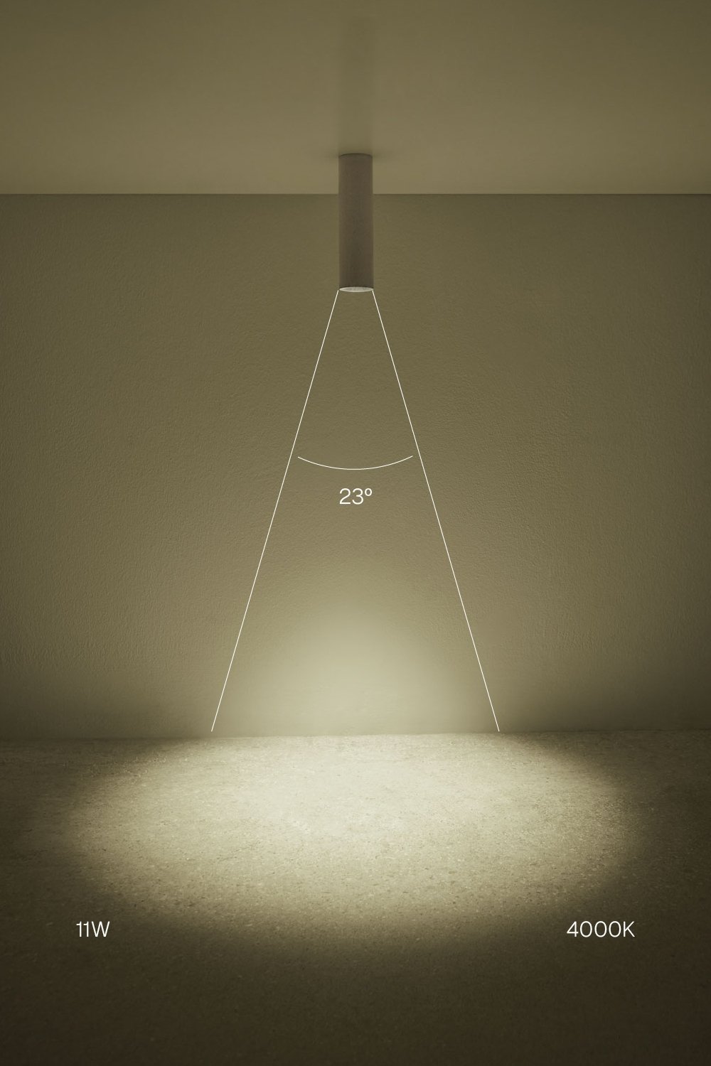 Round Ø7.2 cm surface-mounted LED ceiling light in aluminum Luisiana, imagen de galeria 2