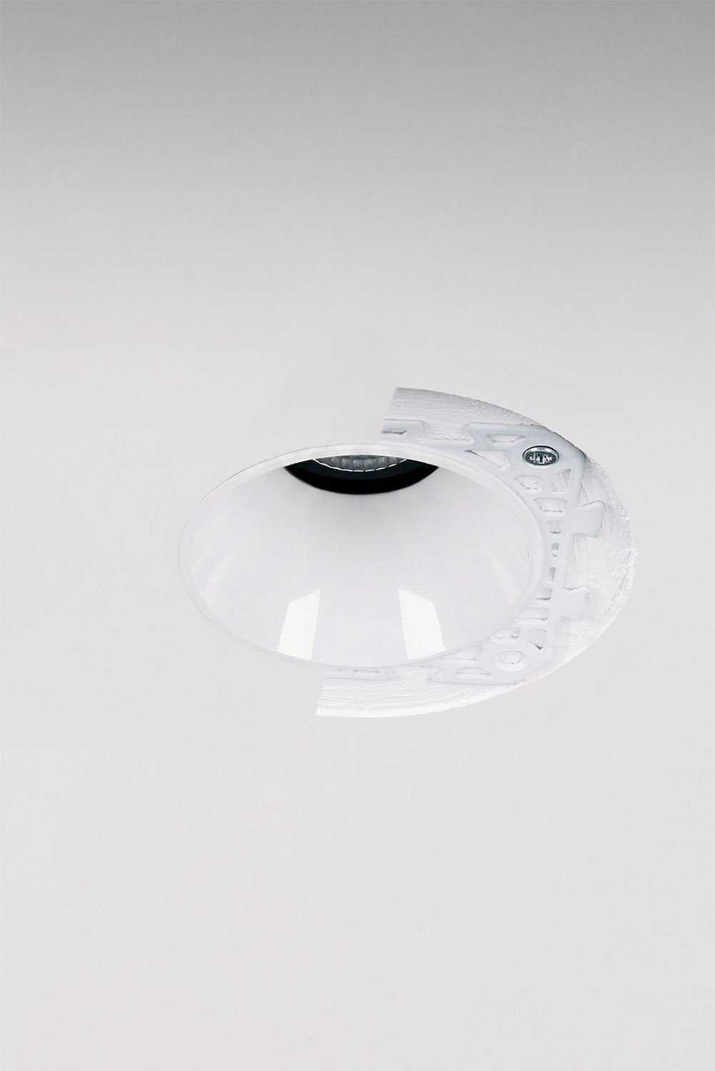 Round Ø6.8 cm trimless recessed LED downlight for outdoor use in aluminum Orelva, imagen de galeria 3