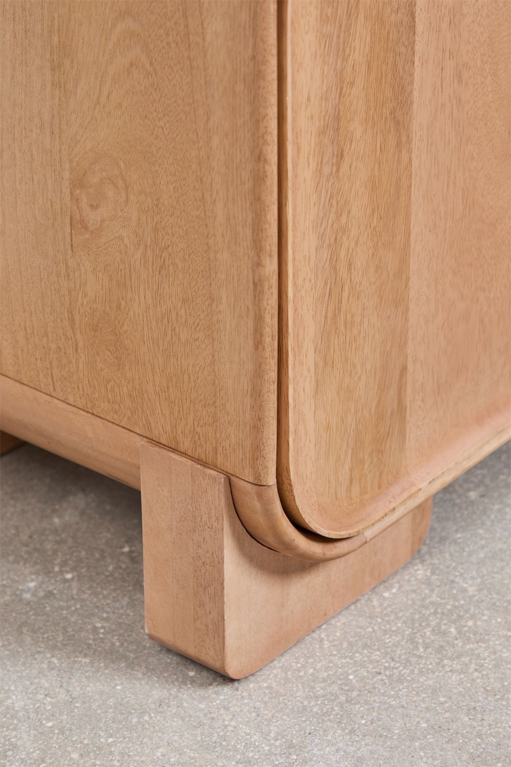 190 cm shelf in mango wood and natural stone Kivalina, gallery image 9