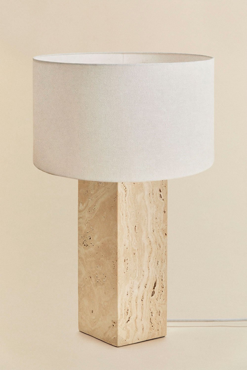 Davise travertine table lamp, gallery image 3
