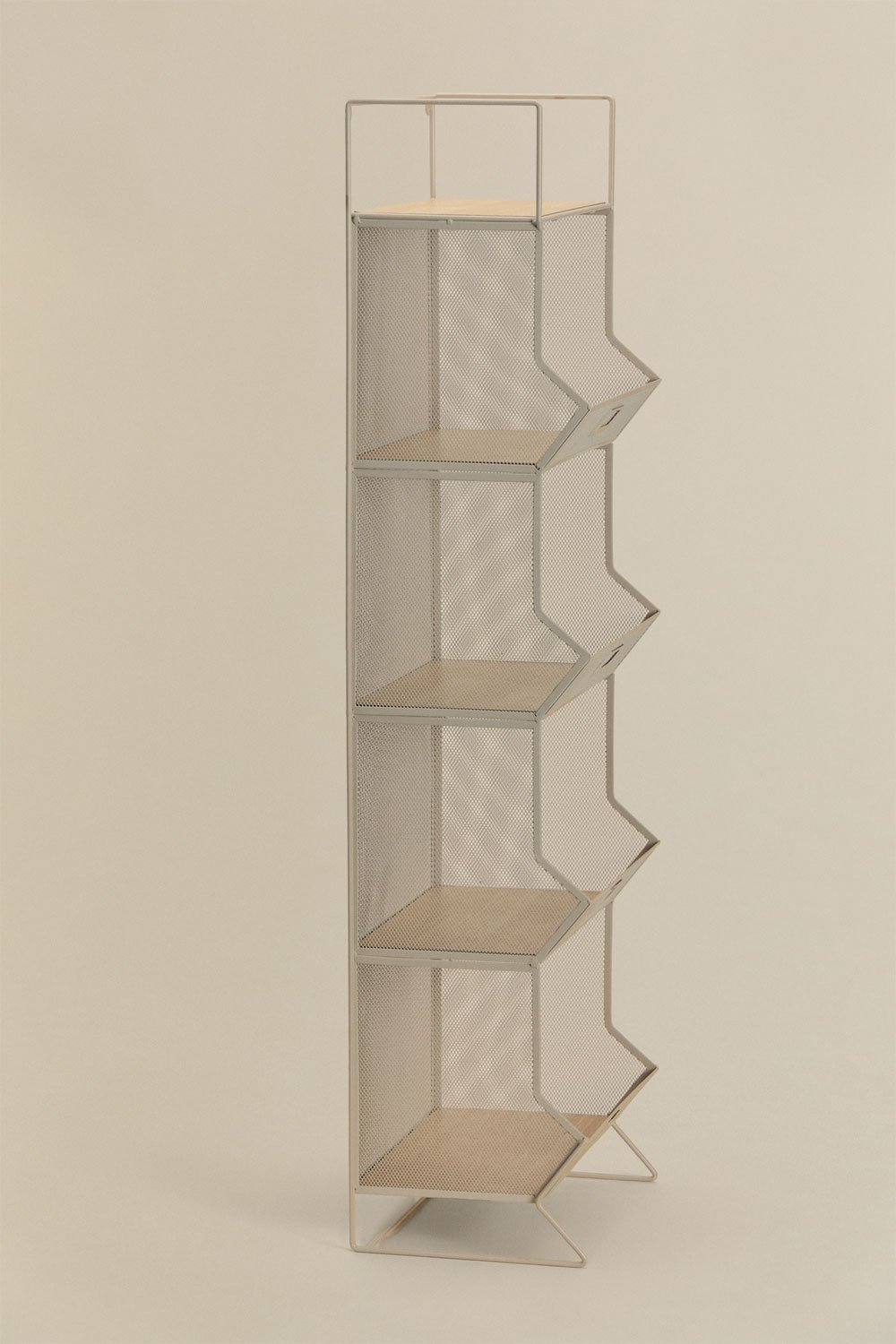 Storage shelf 30x105 cm in iron and MDF Antxo, gallery image 4