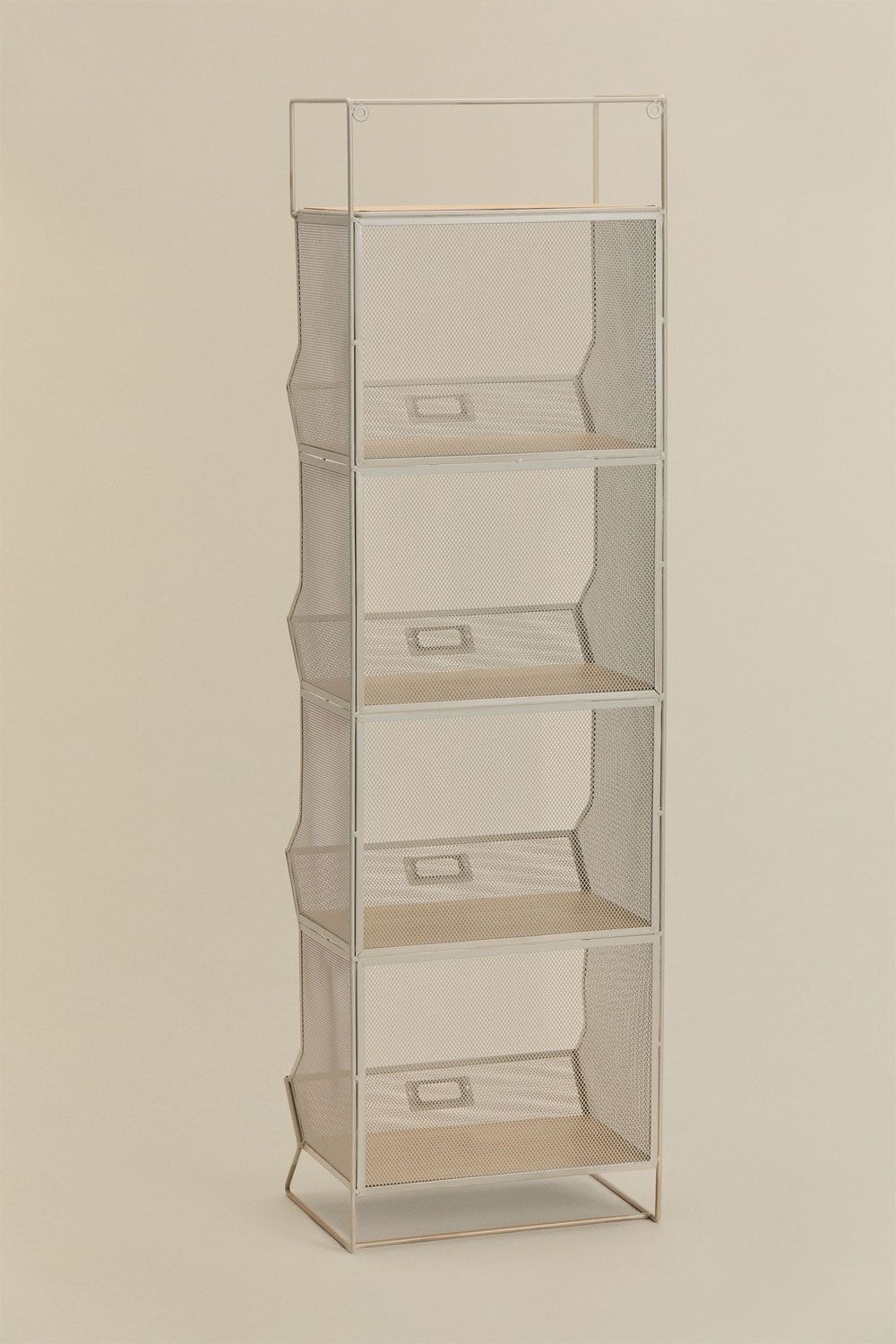 Storage shelf 30x105 cm in iron and MDF Antxo, gallery image 5