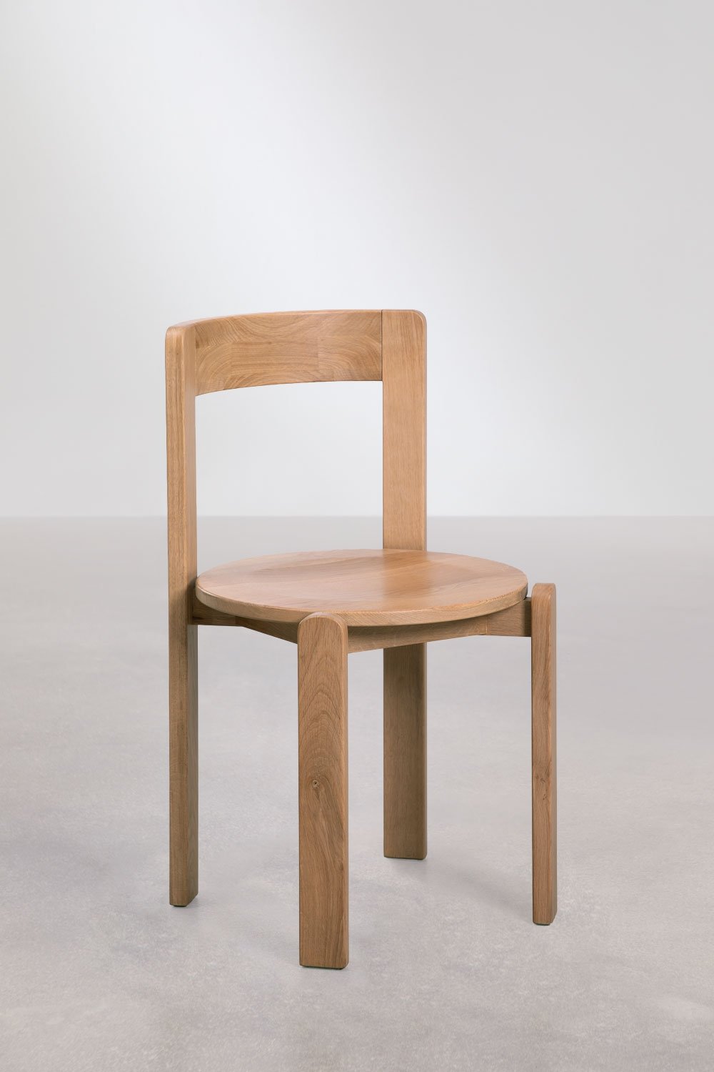 Noreli oak wood dining chair, gallery image 3
