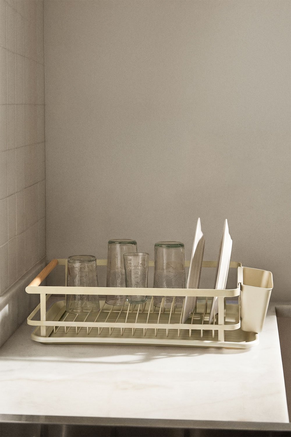 Celine dish drainer with iron tray and polypropylene, gallery image 1