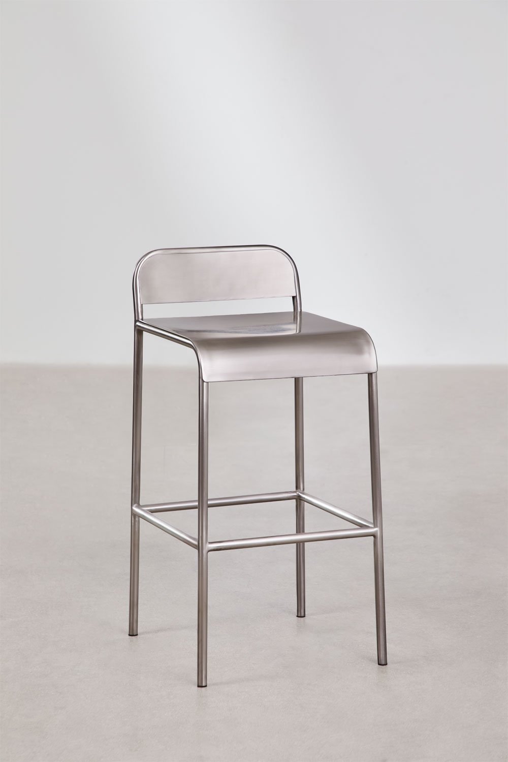 Narnial stainless steel bar stool, gallery image 3
