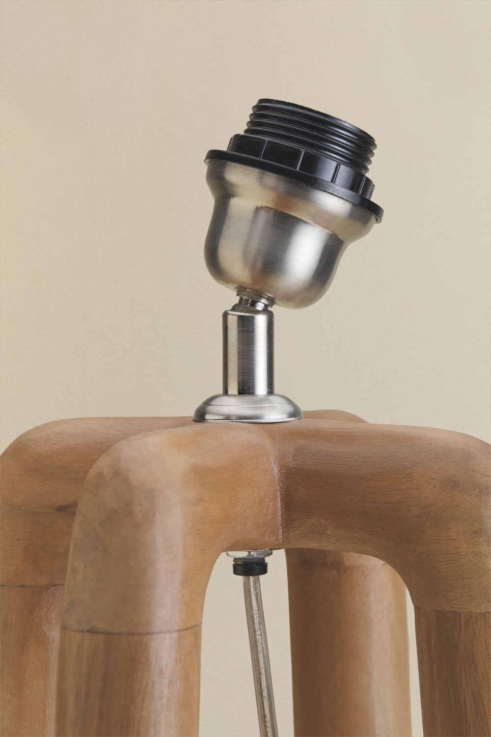 Lureva 40 cm mango wood table lamp base, gallery image 5