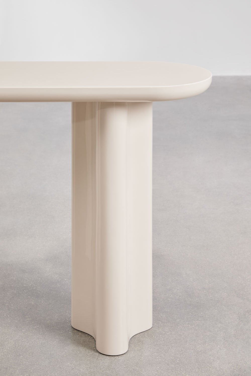 Oval 120x35 cm MDF Breoniz hallway console table, gallery image 6