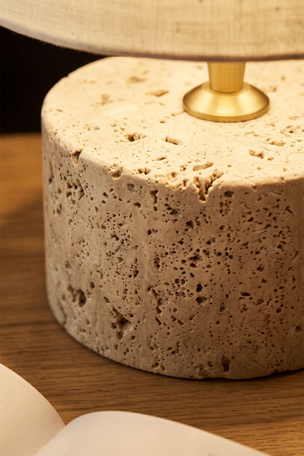 Orlena natural stone table lamp, gallery image 3