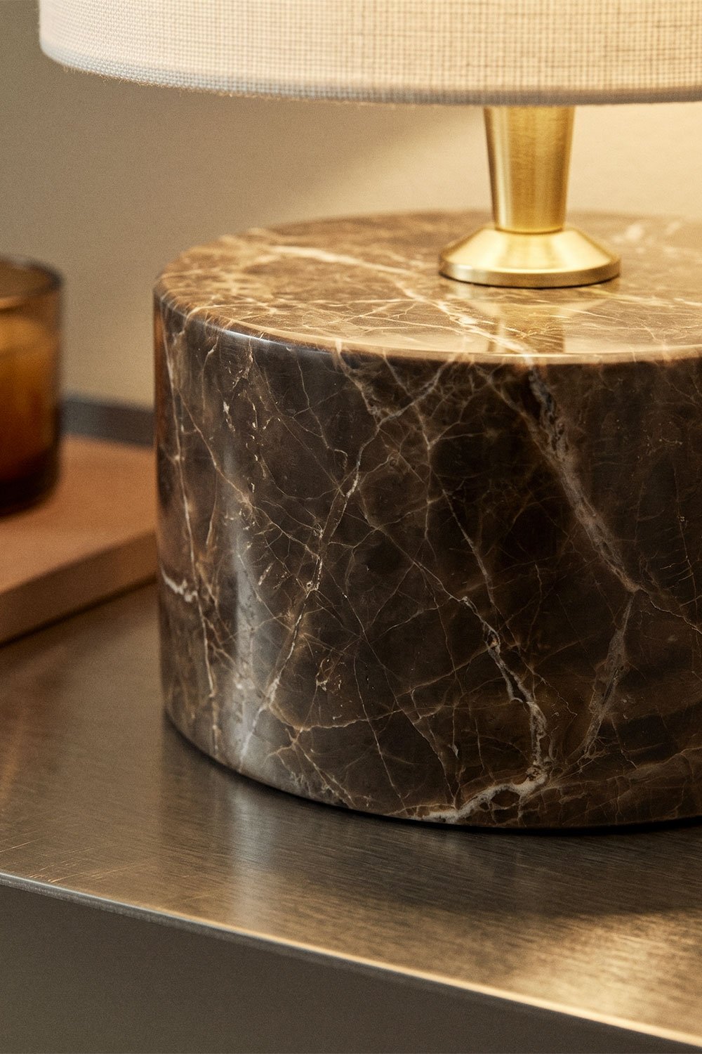 Orlena natural stone table lamp, gallery image 3