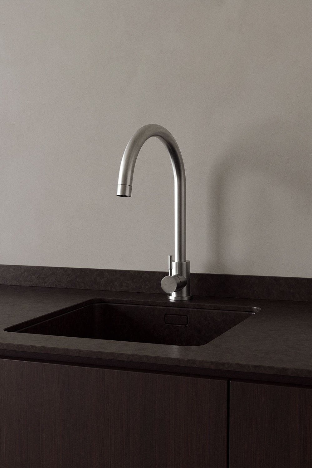 Rintran stainless steel kitchen faucet with high spout, gallery image 1
