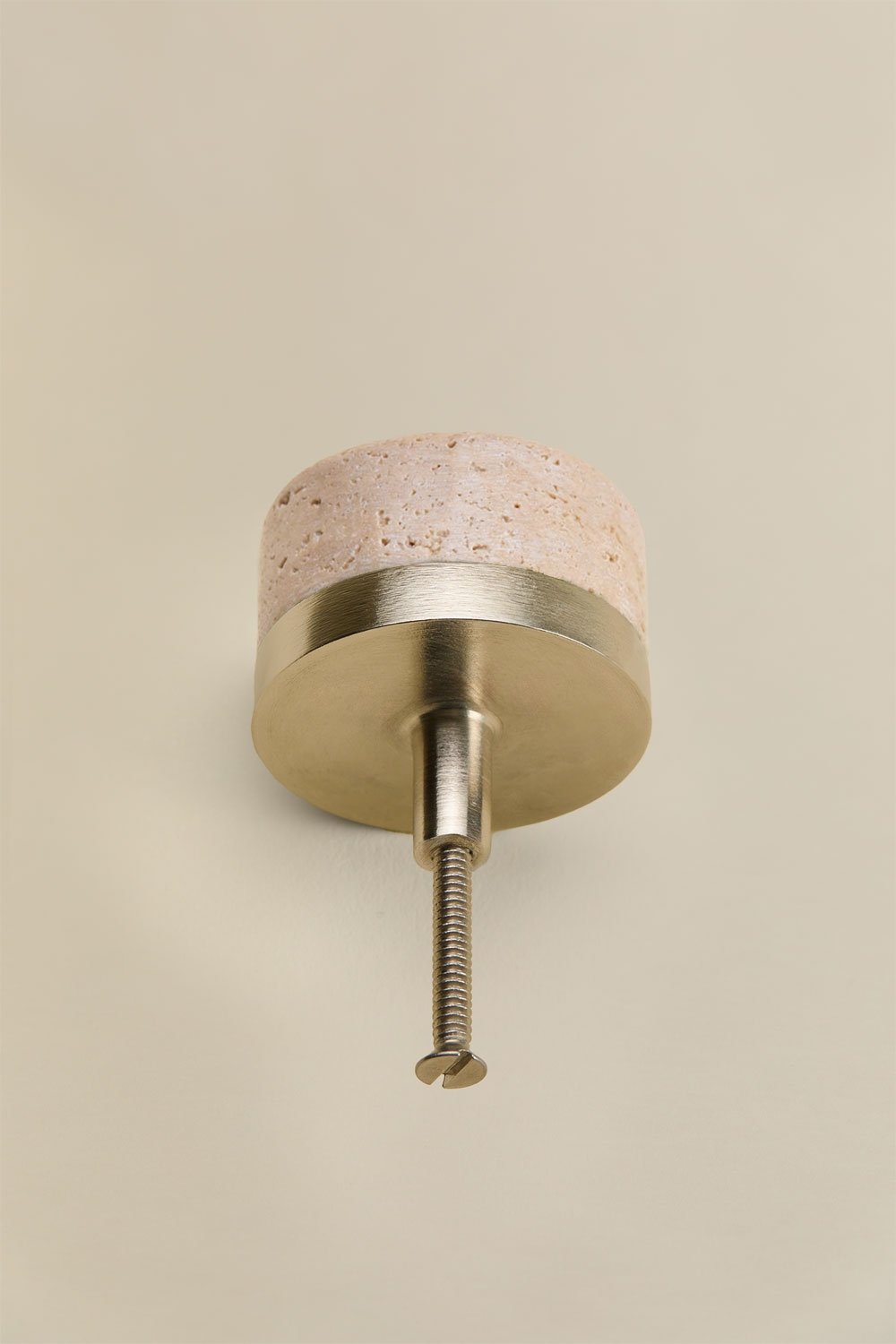Pack of 2 handles in natural stone and stainless steel Osmery, gallery image 4