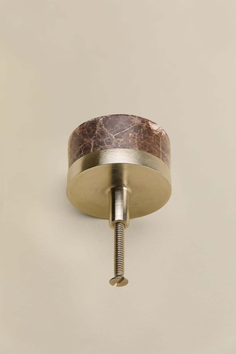 Pack of 2 handles in natural stone and stainless steel Osmery, gallery image 4