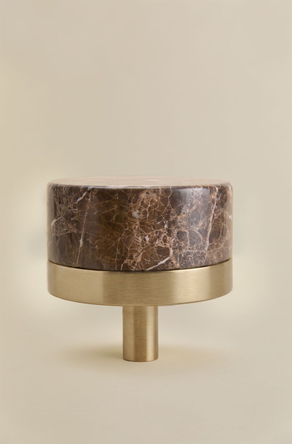 Pack of 2 handles in natural stone and stainless steel Osmery, gallery image 5