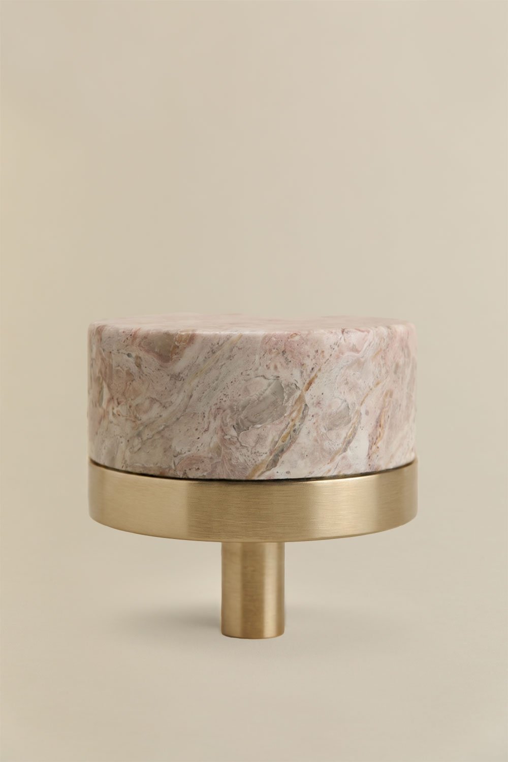 Pack of 2 handles in natural stone and stainless steel Osmery, gallery image 5