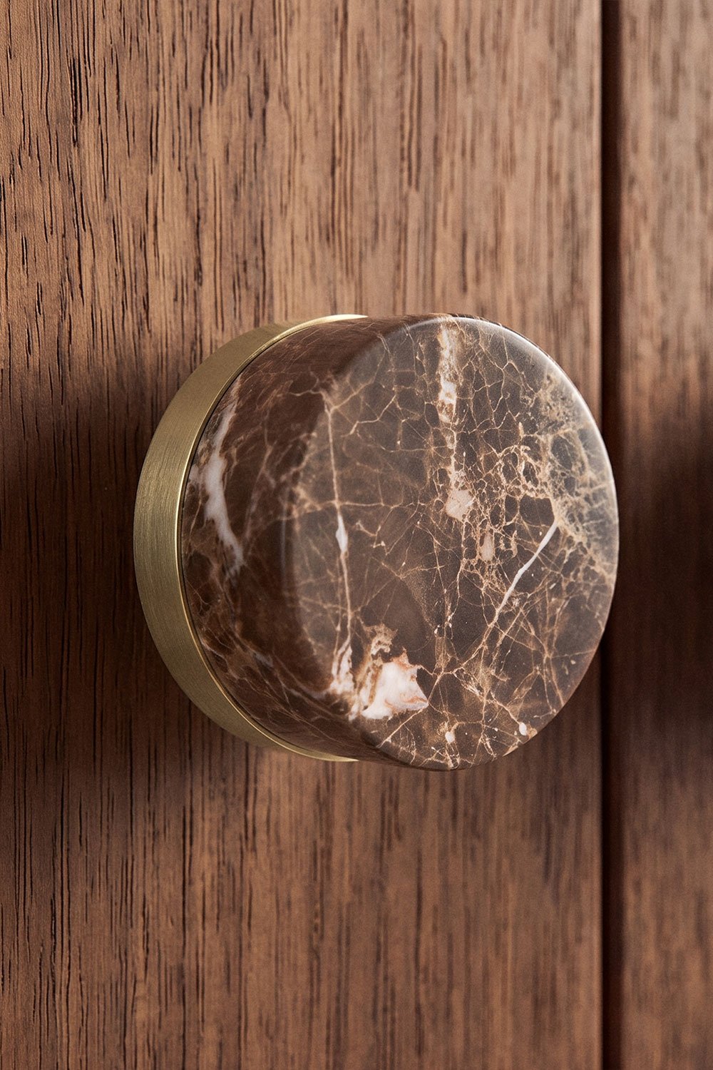 Pack of 2 handles in natural stone and stainless steel Osmery, gallery image 2