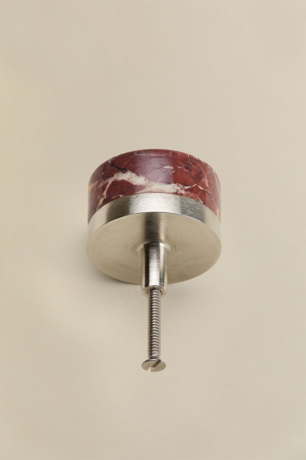 Pack of 2 handles in natural stone and stainless steel Osmery, gallery image 4