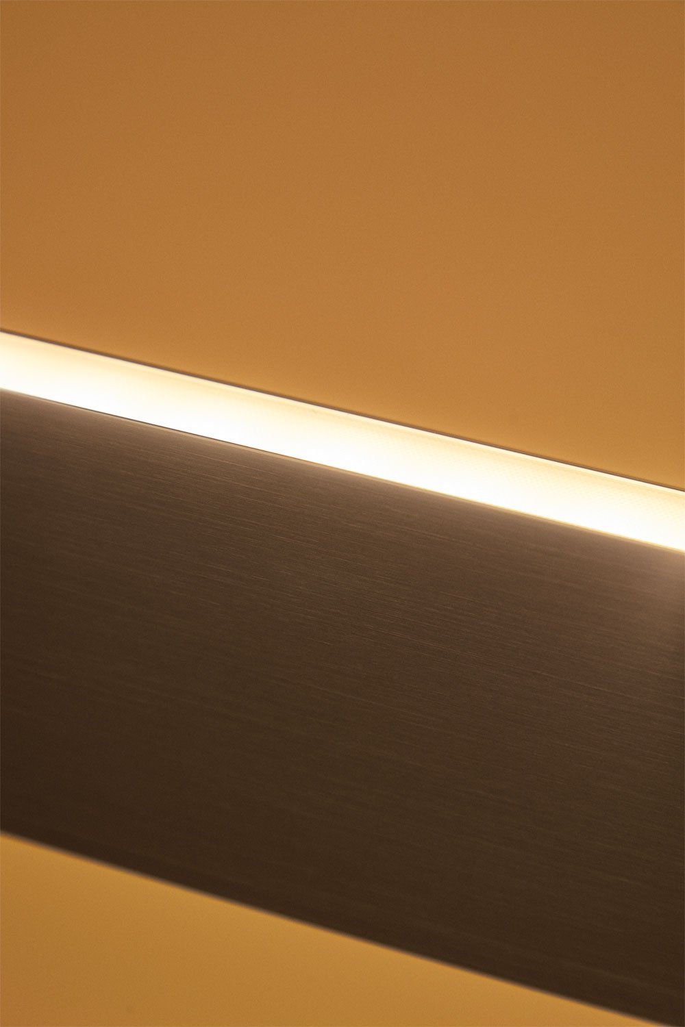 Airali 120 cm linear LED pendant ceiling lamp in aluminum, gallery image 8