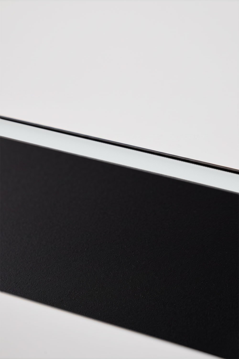 LED linear pendant ceiling lamp 120 cm with indirect light in aluminum Airali, gallery image 7