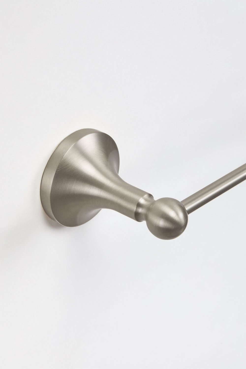 Bathroom toilet paper holder in brushed grey stainless steel Alejandra, gallery image 5