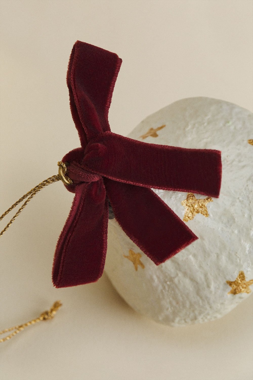Pack of 3 Jauvons papier-mâché Christmas ornaments, gallery image 5