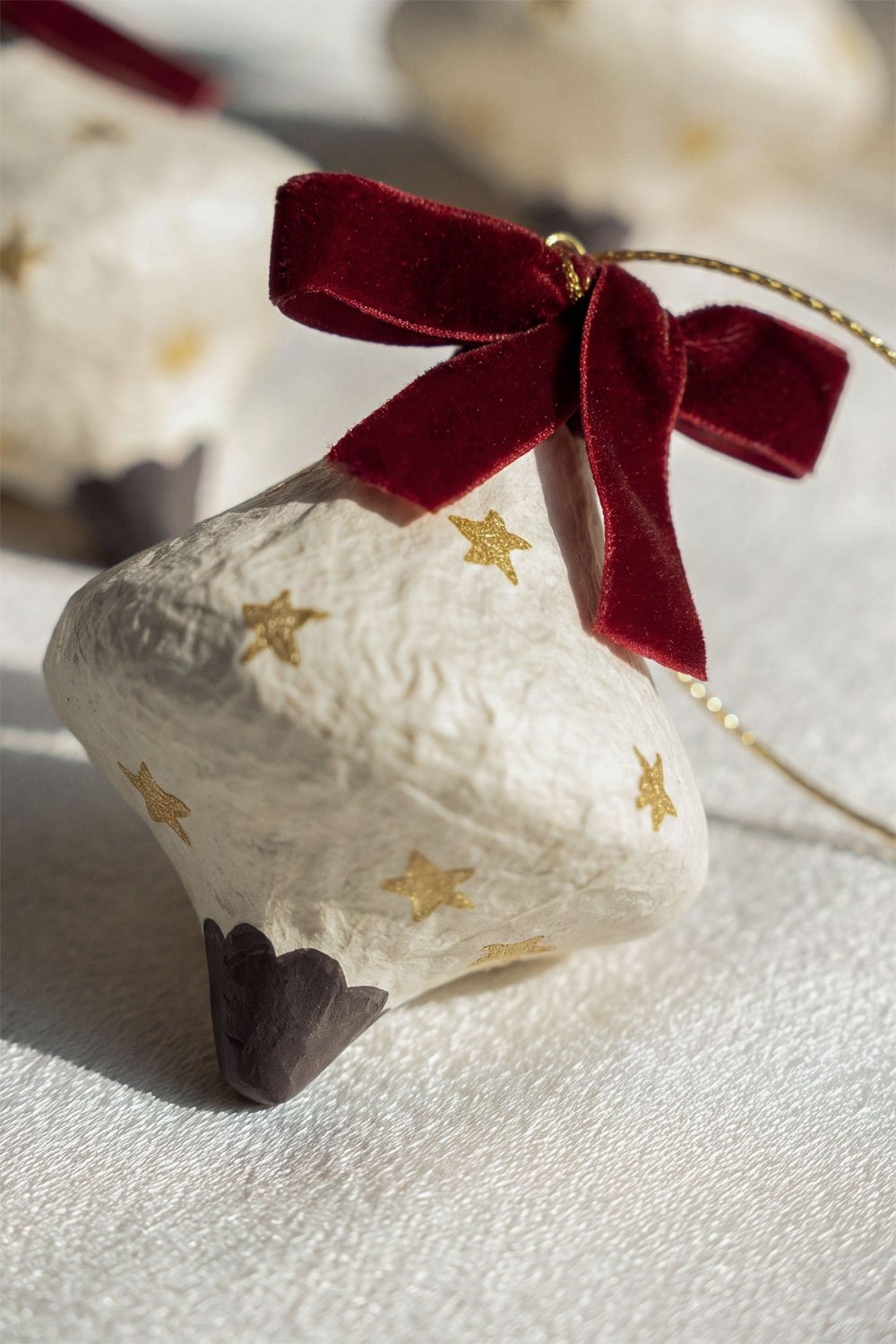 Pack of 3 Jauvons papier-mâché Christmas ornaments, gallery image 2