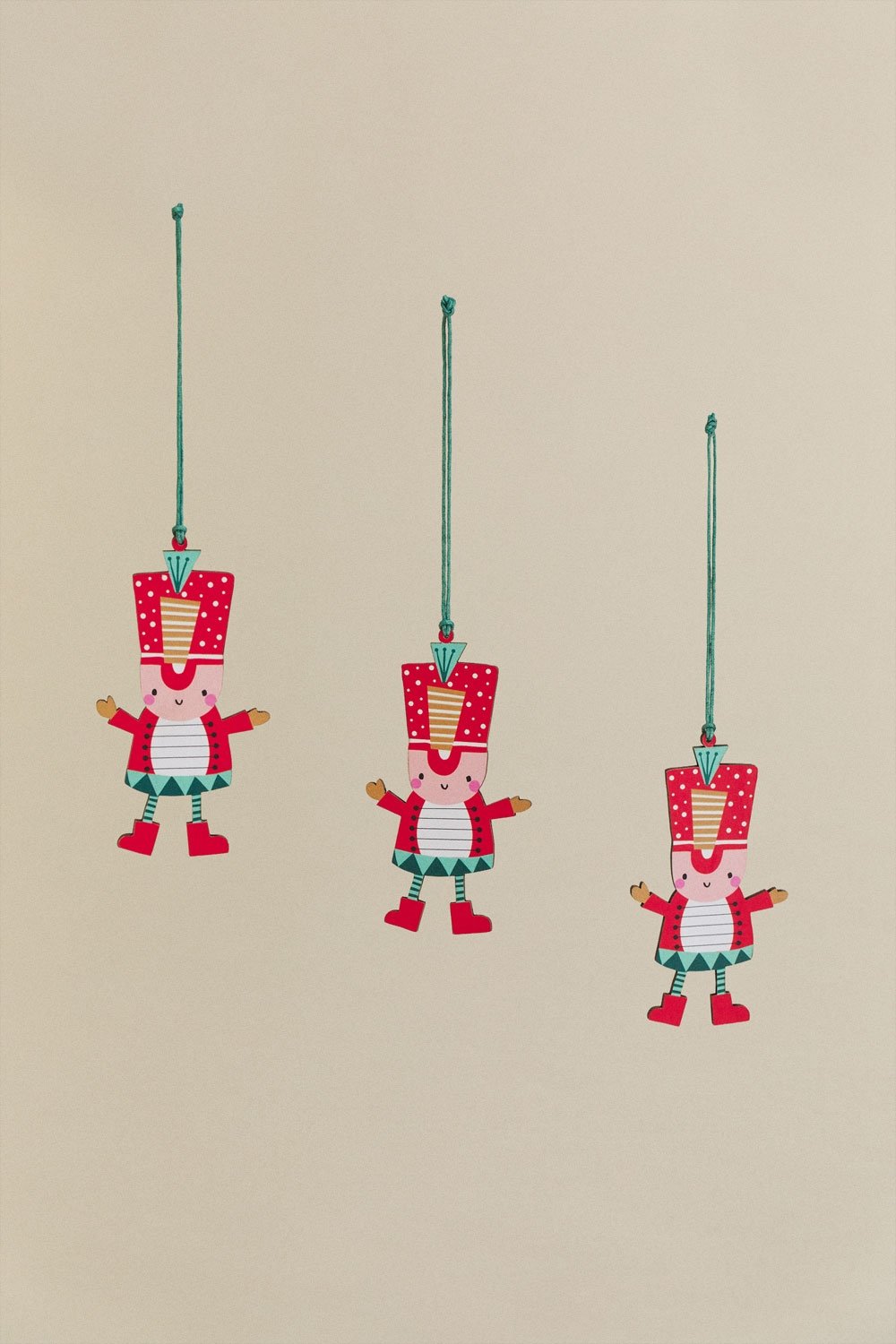 Pack of 3 Christmas decorations in MDF Vaufel, gallery image 3
